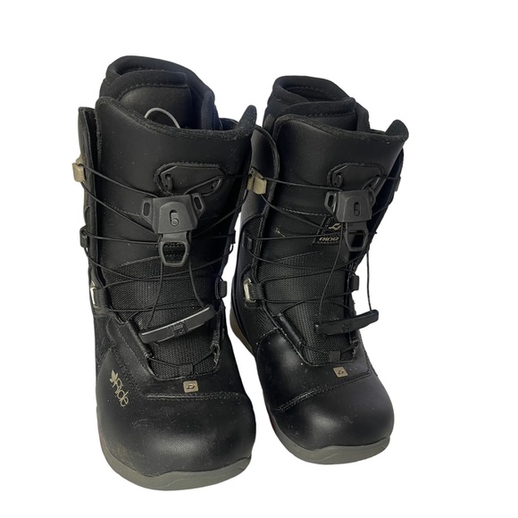 RIDE SAGE SNOWBOARD Women’s Black Snowboard Boots Size 9 Winter Sports Floral - Picture 2 of 10